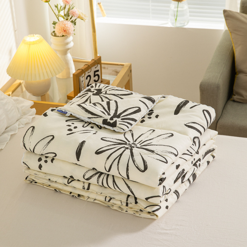 Encrypted Gauze Summer Quilt,Pure Cotton,Simple And Fashionable Summer Cooling Quilt,Air-conditioning Quilt,Cotton Air-conditioning Quilt