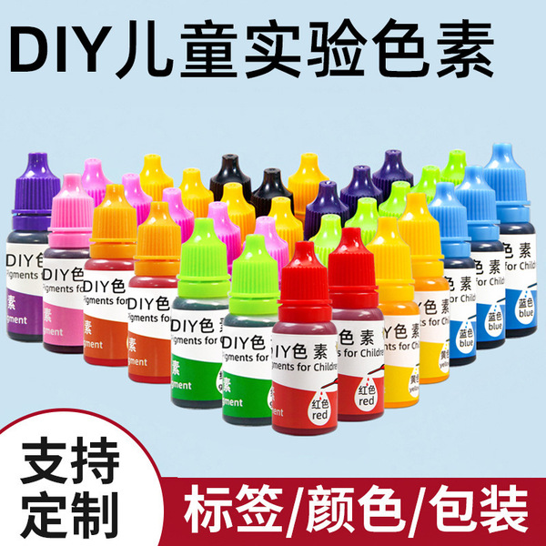 Pigment children's slime handmade for experiments
