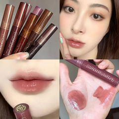 Cappuvini Lava Chocolate Lip Gloss Hydrating and Moisturizing Lip Glaze Mirror Transparent Glass Lip Gloss