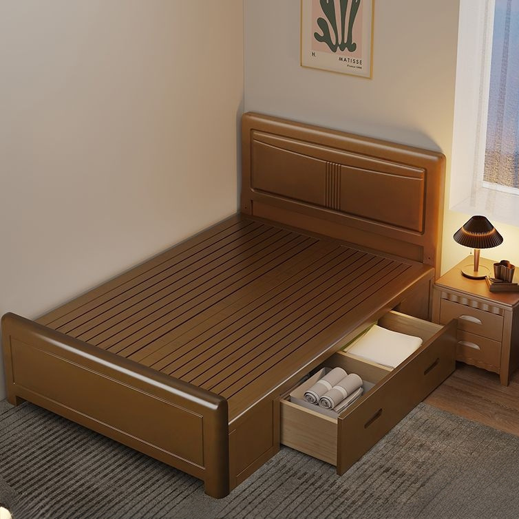 Solid Wood Single Bed 1.2m Elderly Bed 1m Children's Bed 1.5m Guest Bed 1.35m Storage Bed 0.9m Wide
