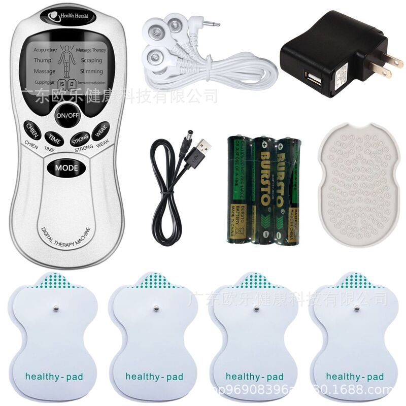 クロスボーダーデュアル出力 TENS 電気パルスマッサージャー EMS 刺激装置中低周波パルスマッサージ器具マッサージ|undefined