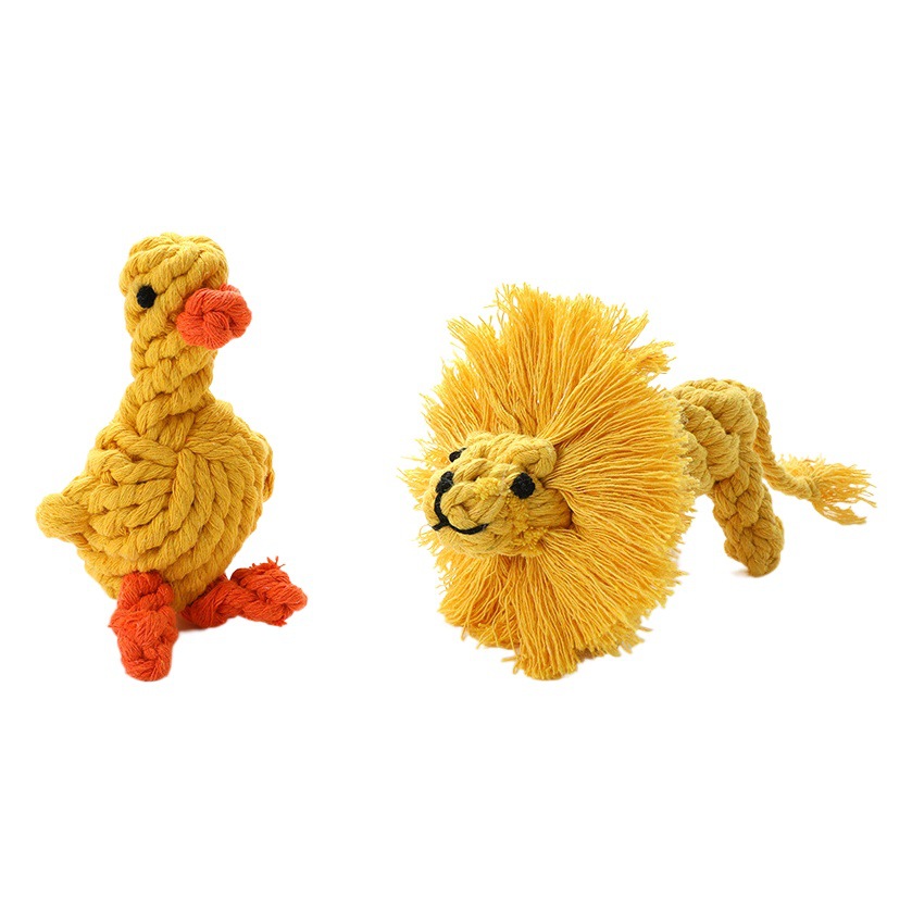 Cuerda de algodón limpieza dental cabeza de hueso nudo perro de juguete perro resistente a la mordedura interactivo molar tejido juguete para mascotas suministros para mascotas