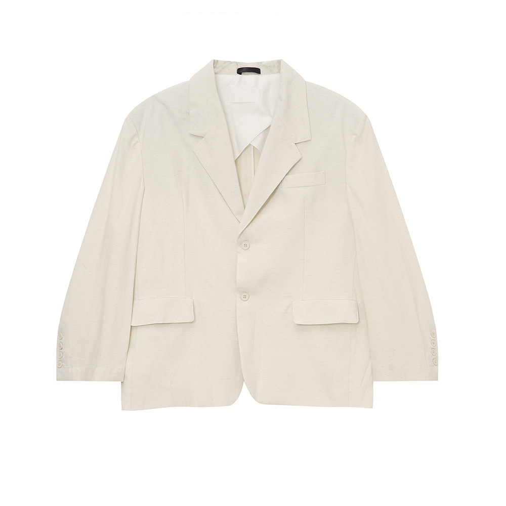 MTLCLOTHES para hombre | 2024 verano nuevo producto estilo suave coreano verdadero color sólido suelto traje casual de moda