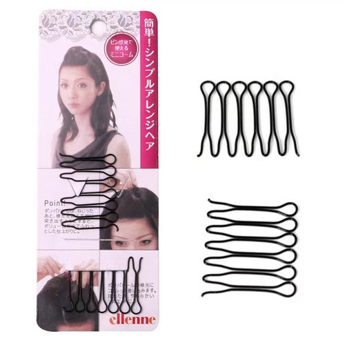 Broken hair sorting and fixing artifact, anti-frizz small broken hair insert comb, invisible hair comb, forehead bangs styling hairpin headgear