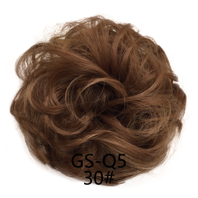 Europa y los Estados Unidos pelucas anillo de pelo de bolas cabeza cuerda elástica peludo natural peludo peludo transfronterizo