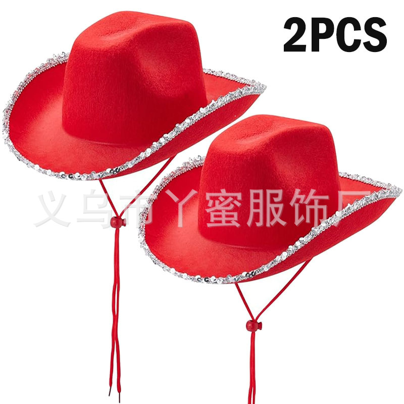Juego de 2 piezas de borde rojo y plateado sin borde