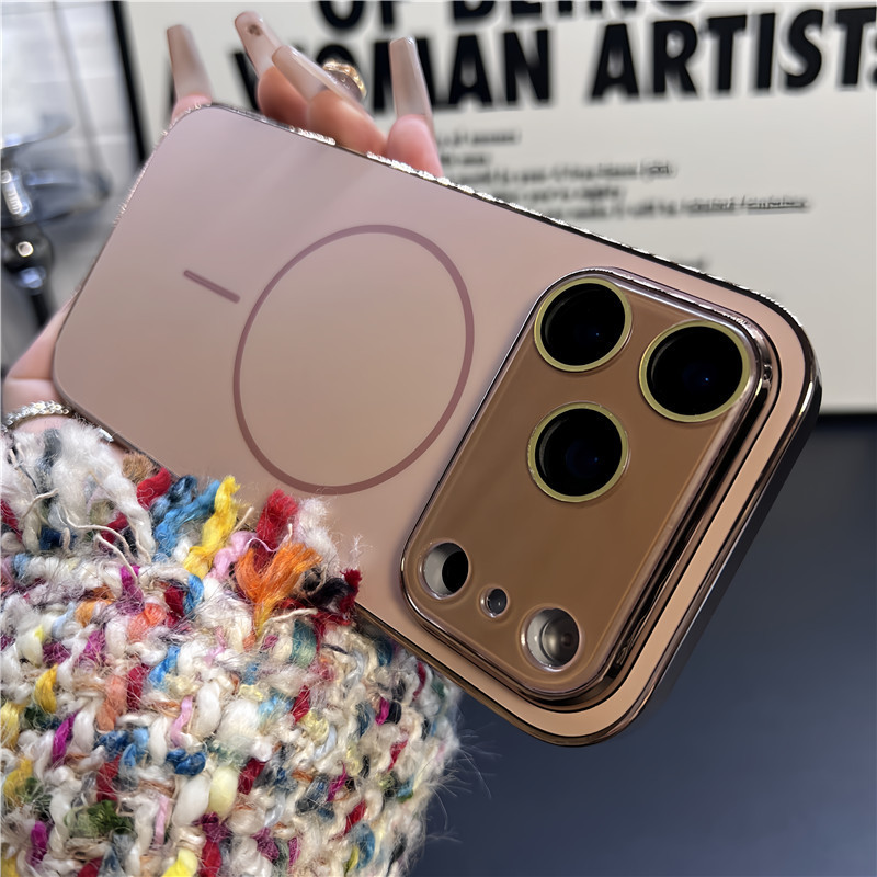 适用苹果17ProMax仿原磁吸Air手机壳iphone16保护套15撞色13护镜2|undefined