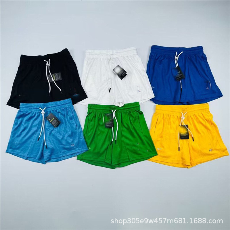American Shorts Sports Summer Training Basketball Running Four-Point Three-Point Mesh Casual Embroidery Loose Breathable Quick-Drying