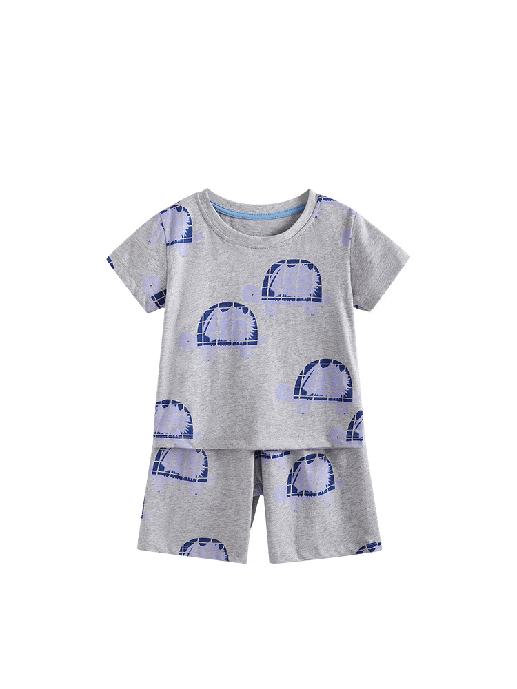 Malwee transfronterizo niño trajes de verano nuevos niños europeos y estadounidenses ropa de casa pijamas chico guapo dos piezas