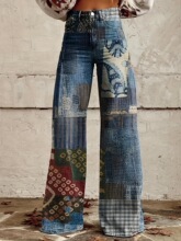 F 62026 Fashion Casual Wide Leg Pants �������г��� ����