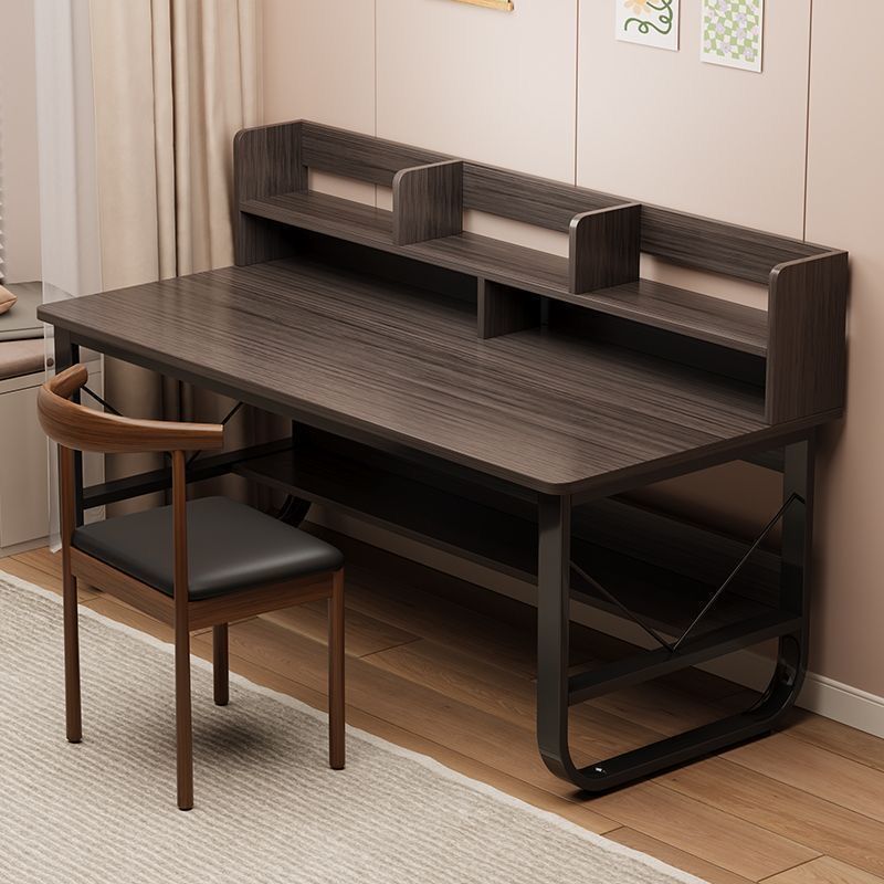 Desk and Bookshelf Integrated Desktop Office Desk for Girls, Desktop Bedroom Computer Desk, Simple Home Use for Students