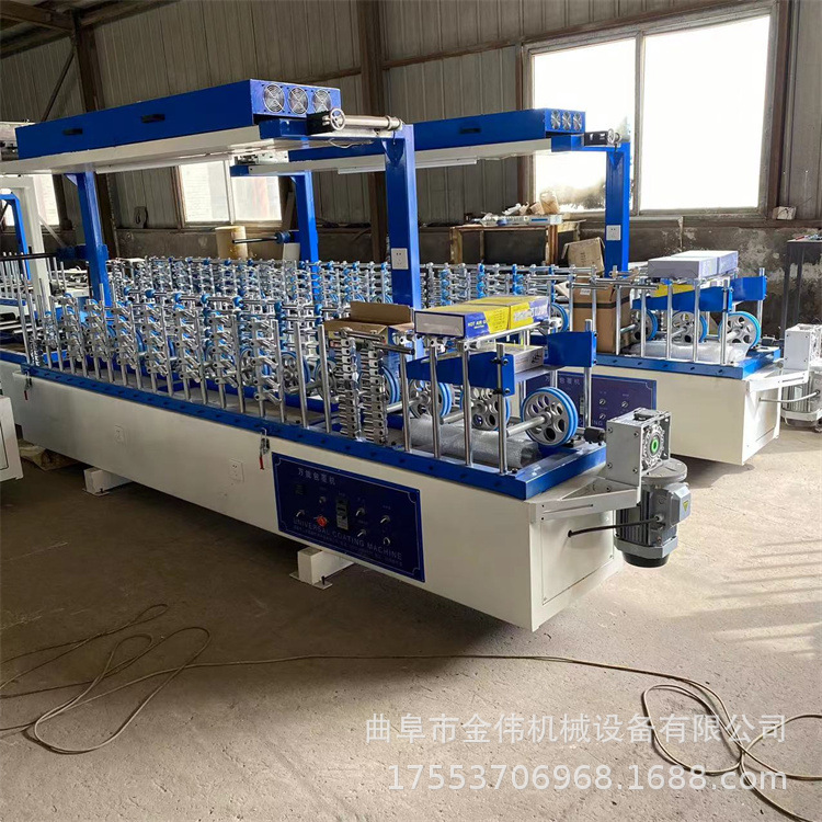 环保无甲醛 集成墙板格栅板包覆机 异型板材覆膜机