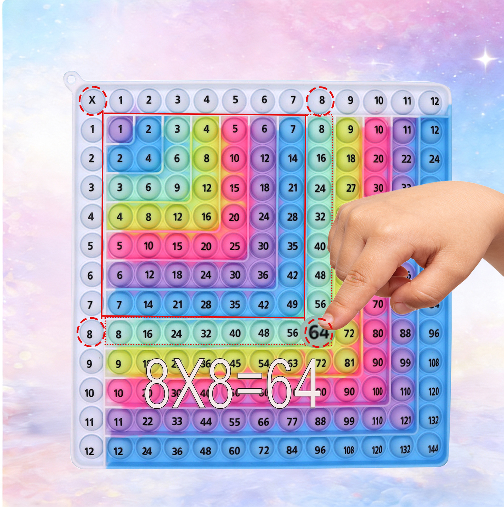 12x12 entrenamiento de pensamiento matemático multiplicativo para matar ratas pioneros juegos puzzle por juguete de Ciencia y educación portátil