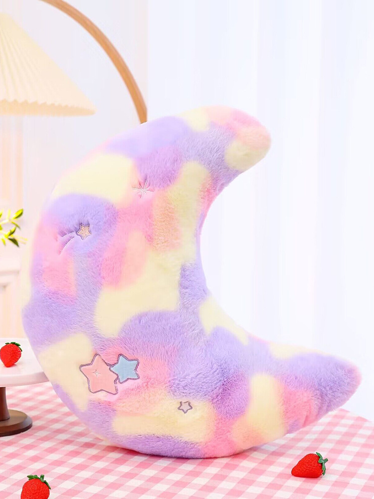 Nuevo lindo colorido estrella Luna de peluche almohada de juguete flor Bahía ventana cojín del sofá cojín al por mayor femenino