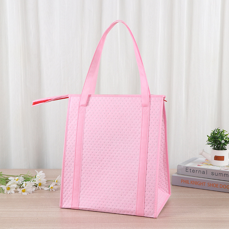 Bolsa de aislamiento térmico para pastel de leche y té, papel de aluminio para frutas y verduras frescas de marisco, bolsa de aislamiento térmico no tejida, bolsa de aislamiento térmico desechable de espesamiento image 4