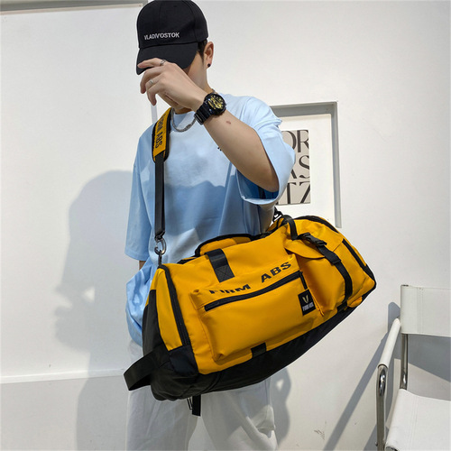 Large-capacity travel bag, dry and wet separation, outdoor sports fitness bag, men's basketball backpack, cycling bag, independent shoe compartment