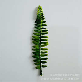 仿真植物塑料水草配件17CM单片波斯叶仿真花水草把束装饰小草批发
