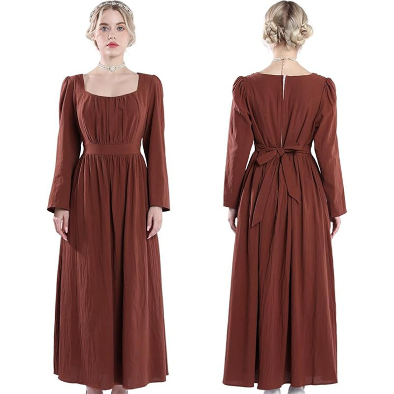 Lady Vintage dress Medieval Classic Victorian dress Long dress Regency