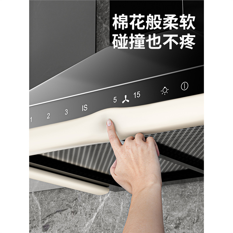 레인지 후드 코너 보호대, 부드러운 충돌 방지 스트립, 주방 천장형 레인지 후드 코너 보호대, 뾰족한 코너 보호 커버