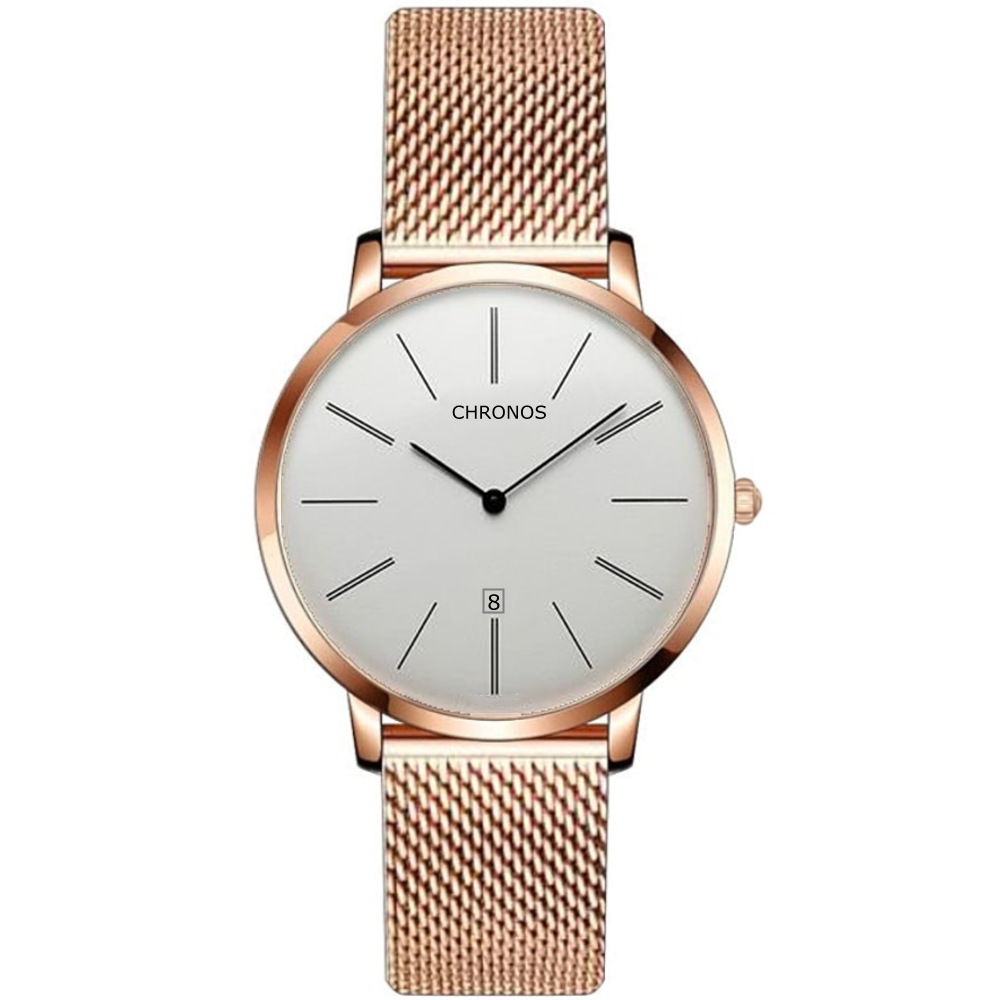 Novo relógio de moda masculino com pulseira de aço de precisão, relógio de quartzo simples OEM, lote pequeno_voghion.com
