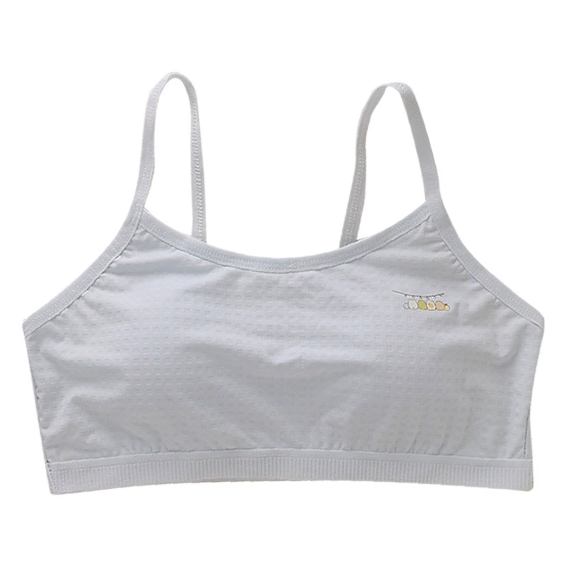 Бюстгальтер для девочек, Спортивное нижнее белье, женский белый жилет, ученица младших классов средней школы, период развития девочки, тонкое лето