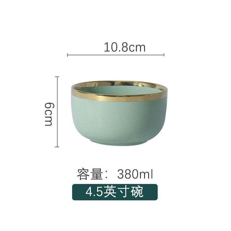 Ceramic tableware, set for hotel, light luxury style, Nordic style