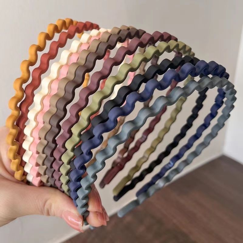 Face Washing Headband Student Non-Slip Accessory Wave Hairband 2025 New Clip Simple Hair Tie_voghion.com