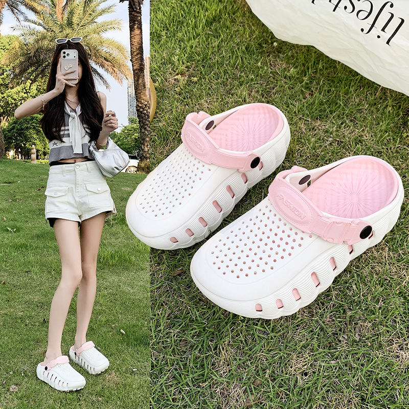 Thick-Soled Clogs for Women, Summer Home Non-Slip Eva Closed-Toe Slippers, Fashionable Outdoor Beach Sandals for Teenagers and Men Thick-Soled Clogs for Women, Summer Home Non-Slip Eva Closed-Toe Slippers, Fashionable Outdoor Beach Sandals for Teenagers and Men