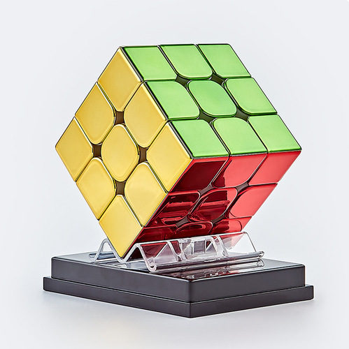 Whirlwind Kid Magnetic 3-Stage Competition Professional Gold-Plated Magic Cube Speedcubing Magnetic Children's Educational Toy
