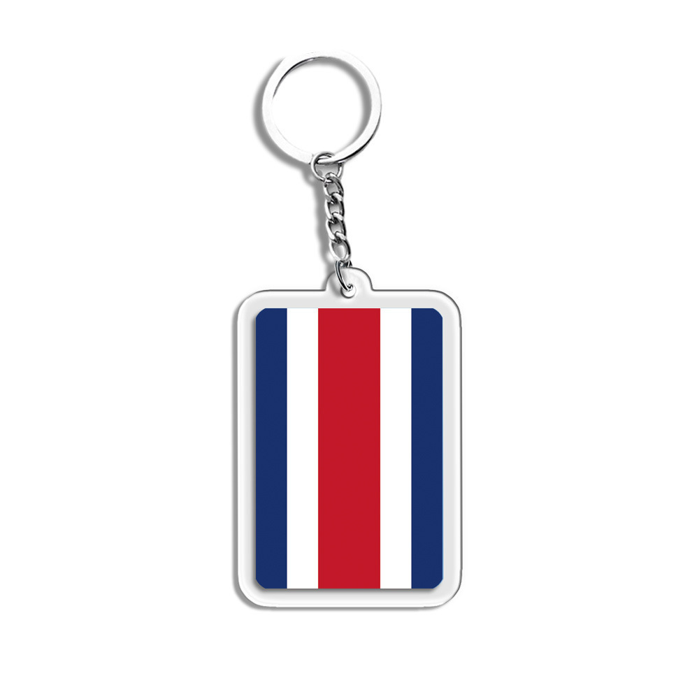 Colgante acrílico bandera nacional personalidad colgante creativo suministro transfronterizo fan decoración colgante conmemorativo llavero