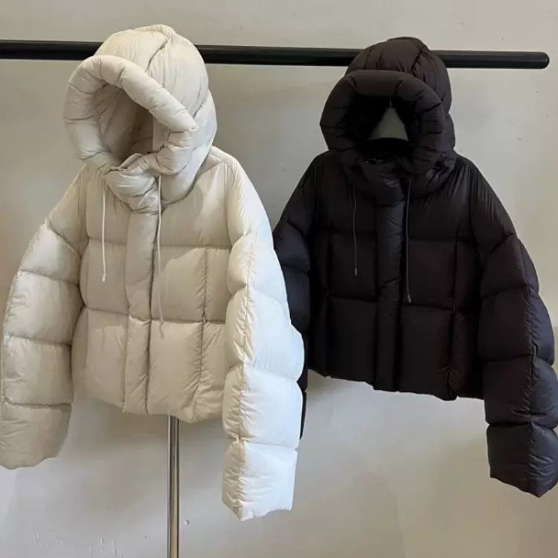 2025新款韩版连帽羽绒棉服女短款冬季小个子时尚加厚保暖面包服女