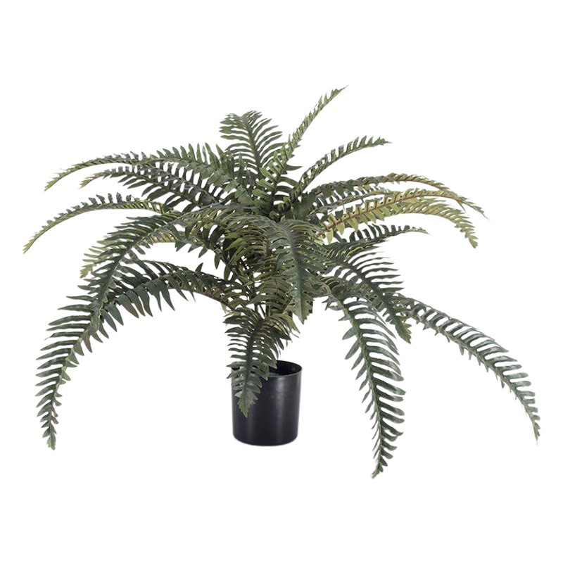 Planta de helecho artificial en maceta pequeña, pequeño bonsái artificial para decoración de paisajismo, árbol de hierba persa, planta de helecho.