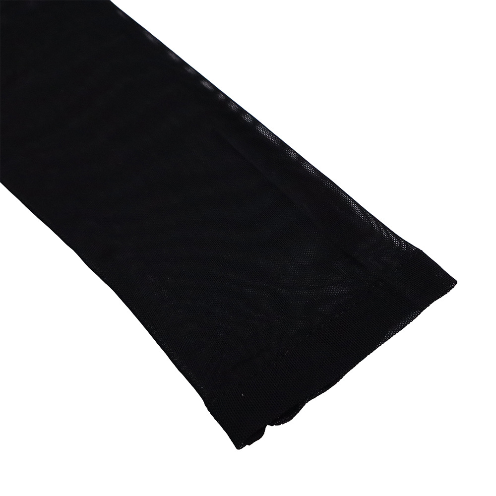 Damen Abendkleid Mit Langarm Und Mesh-einsatz Elegantes Festkleid_voghion.com