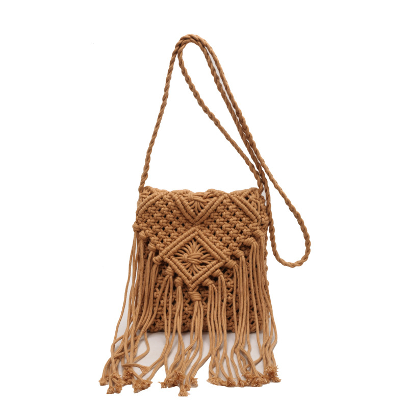 Bohemia trenzada bolsa trenzada 2026 nueva bolsa de hombro inclinada bolsa de playa de vacaciones diarias image 6