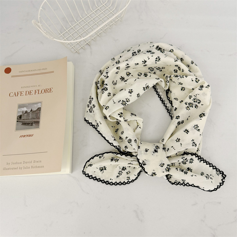 High-end Silk Scarf For Women Fresh Style Versatile Neck Wrap_voghion.com
