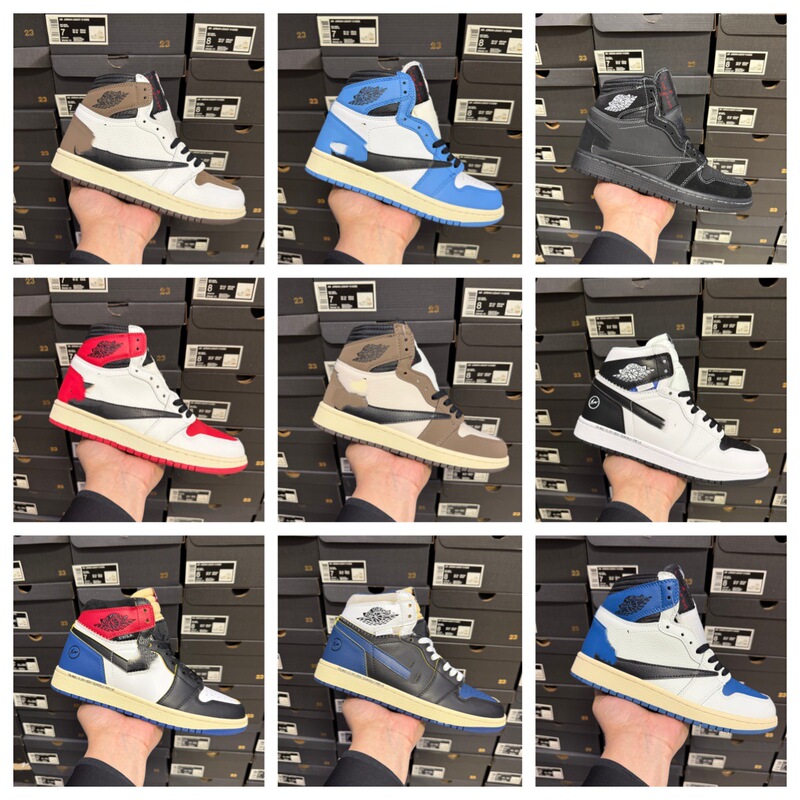 Trendy Air AJ1 Jordan 1 German Training High-Top Classic Black and White Panda Shadow Gray Men's and Women's Casual Sports Basketball Sneakers Trendy Air AJ1 Jordan 1 German Training High-Top Classic Black and White Panda Shadow Gray Men's and Women's Casual Sports Basketball Sneakers