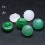 天然12mm寿字东陵玉纽扣