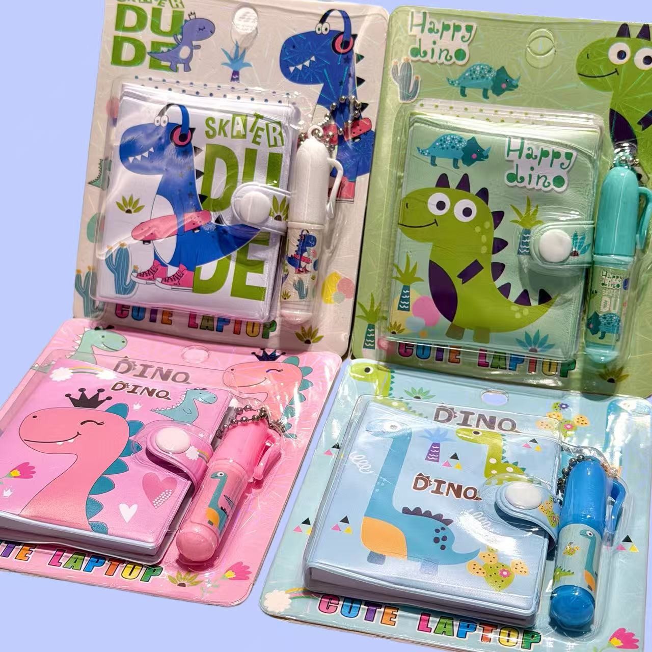 Nuevo grupo de caza de demonios cuaderno de dibujos animados escritorio conjunto de bolígrafo pequeño conjunto de regalo de papelería para estudiantes de primaria