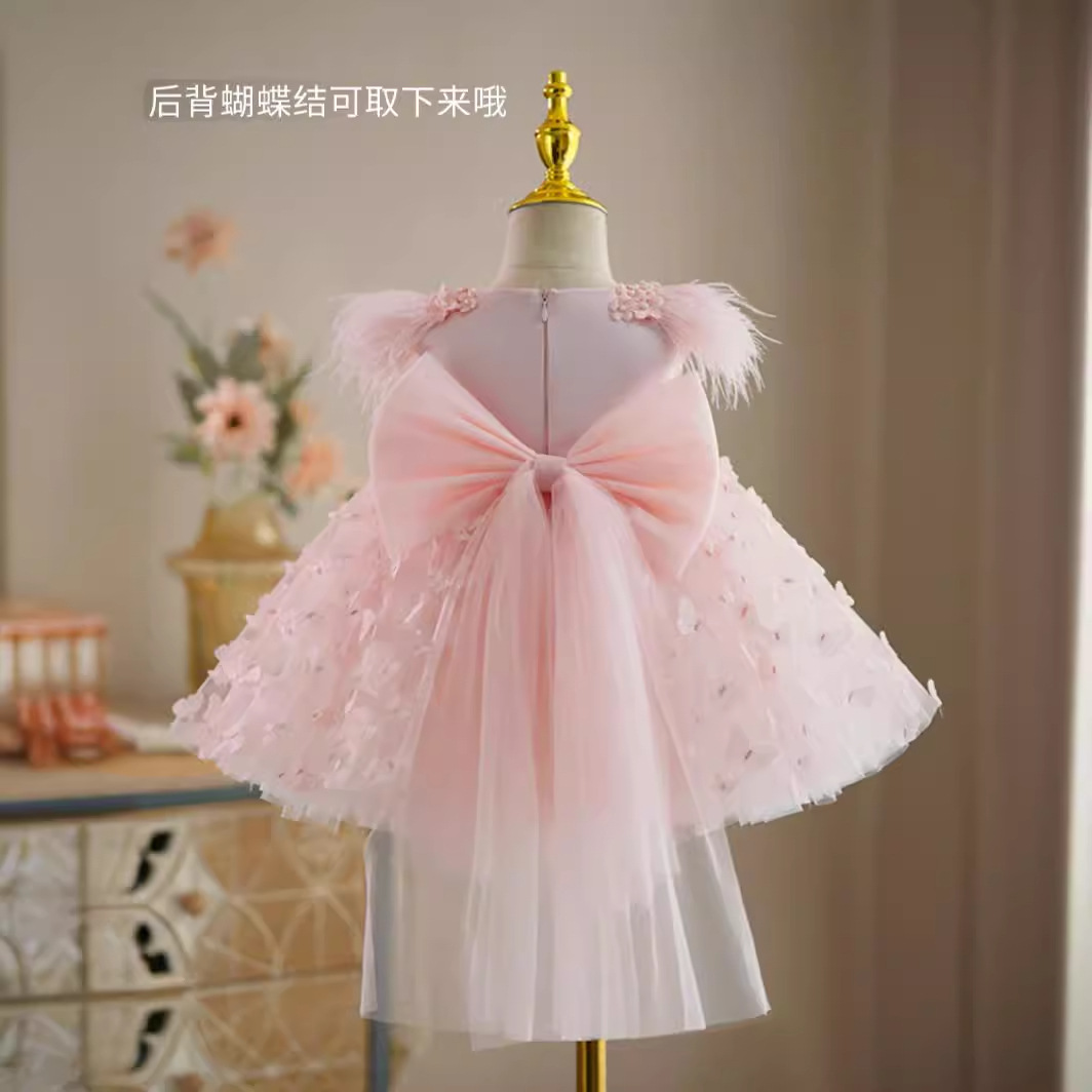 Vestido DE LOS NIÑOS Niña de lujo ligero nicho de gama alta princesa vestido niña de las flores boda niña anfitrión piano traje