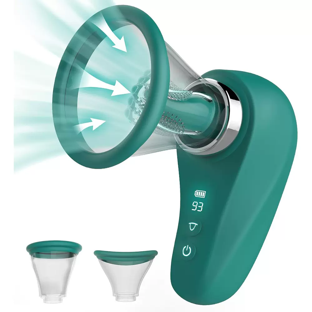 真空抽吸泵吸阴器阴蒂吸吮舌舔振动器女性性玩具