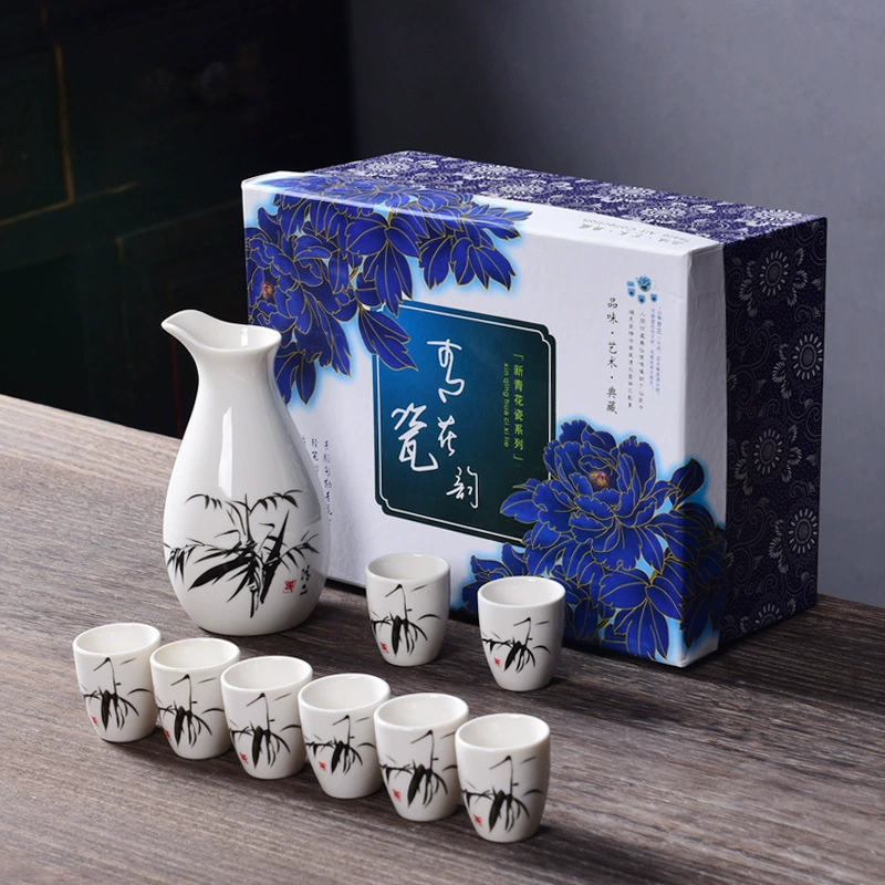 Ceramic wine set, wine dispenser, Birthday gift