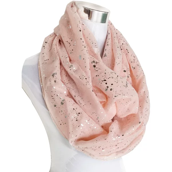 Bali yarn hot silver random point scarf European station hot silver foil printing scarf printing scarf