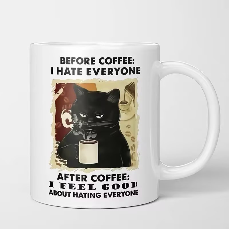 Ceramic Mugs Can Be Customized with Your Own Design. Festival Gifts, Ceramic Water Cups, Gifts with Logo and Photo Engraving