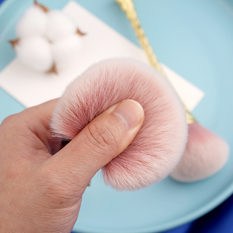 Cepillo suelto de cintura pequeña de gran tamaño cepillo de rubor de pelo suave cepillo de maquillaje de copa única herramientas de belleza universal al por mayor