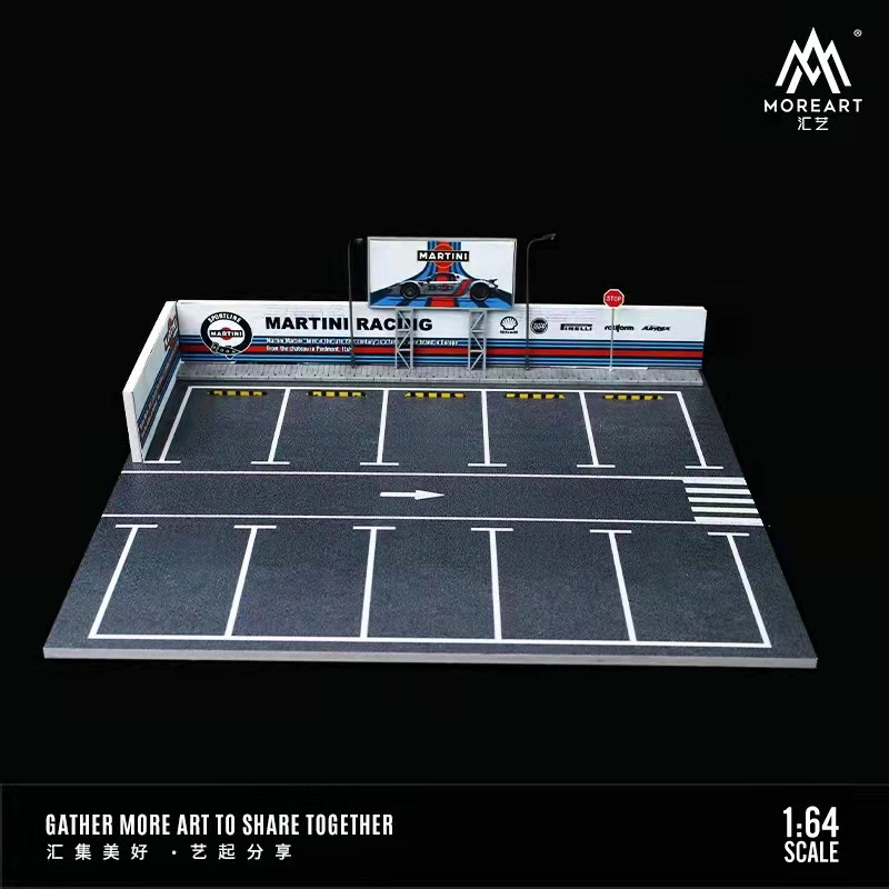 Estacionamiento modelo escena 1:64 simulación de aleación modelo de coche de juguete de almacenamiento de coches pantalla de luz decoración regalo