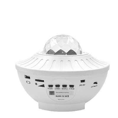 Lámpara proyectora en forma de mariposa con Bluetooth, luz nocturna de cielo estrellado y efecto agua