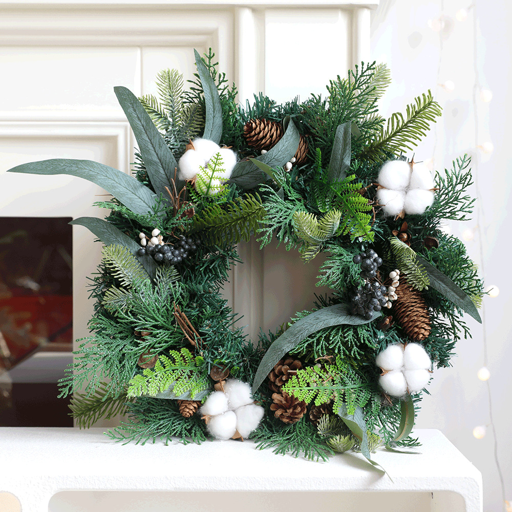 Qingqin transfronteriza decoraciones navideñas puerta guirnalda rodajas de limón decoración guirnalda navideña decoración de primavera al por mayor