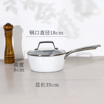 더블 세라믹 18cm 우유 포트(뚜껑 포함)