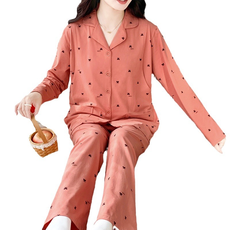 (2개) 공장 직판 신상 산후복 7A 항균 순면 수유복 여성 봄 가을 산후 수유복 임산부 정장