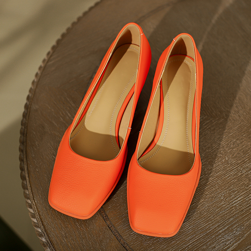 CHIKO Sigolena Square Toe Block Heels Pumps Shoes